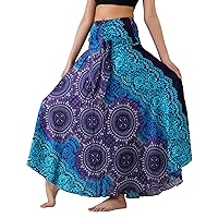 Long Skirts for Women Maxi Boho Skirt Floral Print
