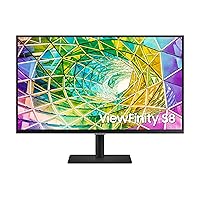 SAMSUNG 32 Inch 4K UHD, Computer, Vertical, HDMI Monitor, USB Port, HDR10 (1 Billion Colors), TUV-Certified Intelligent Eye Care, S80A (LS32A804NMNXGO),Black