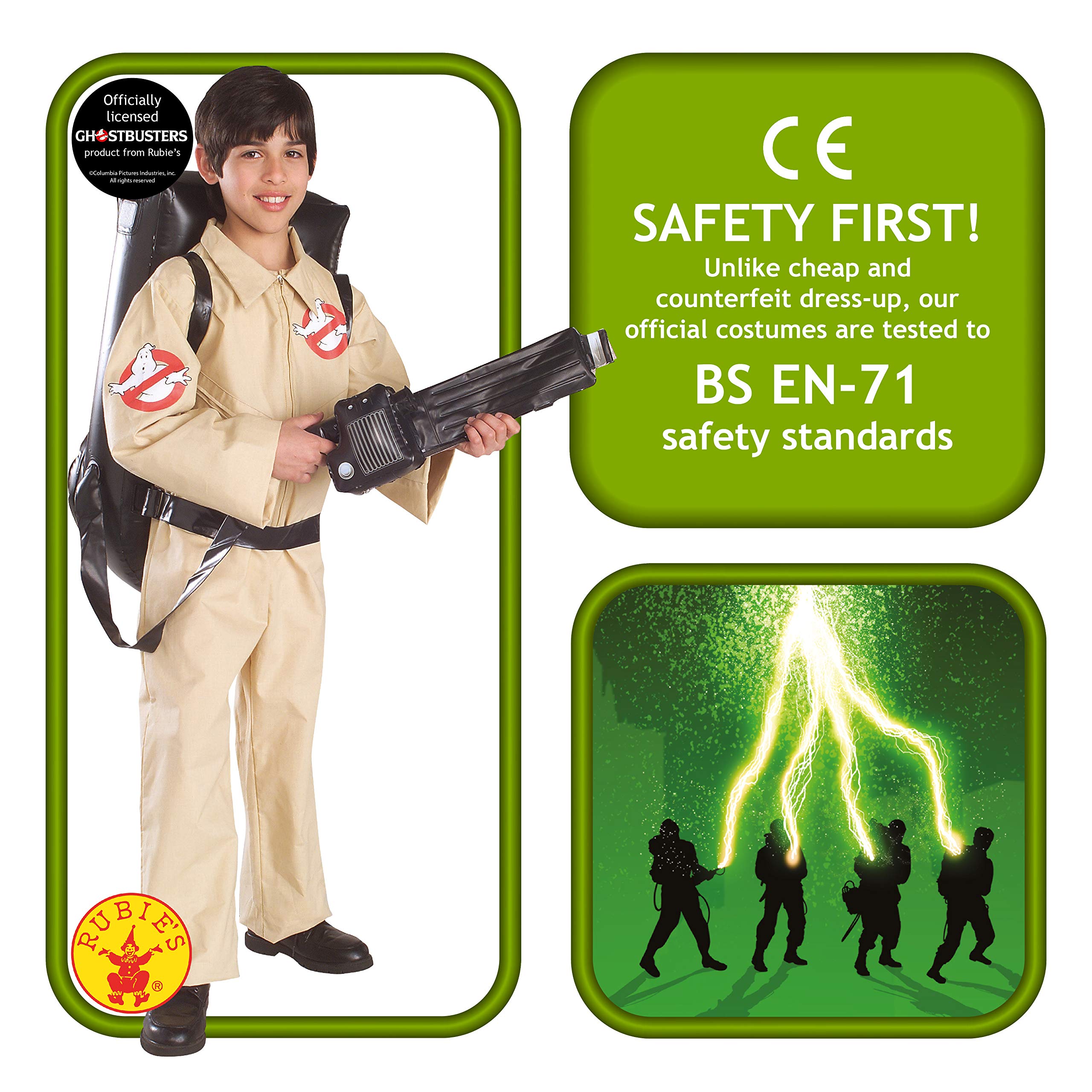 Rubie's Ghostbusters Child's Costume, Small, Beige