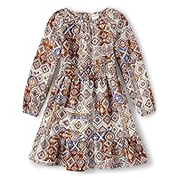 Gymboree Girls' One Size and Toddler Long Sleeve Casual Print Dresses Seasonal