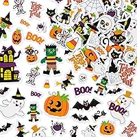 READY 2 LEARN Foam Stickers - Halloween - Pack of 168 - Halloween Crafts for Kids Ages 4-8 - Self-Adhesive - 3D Stickers for Party Favors and Craft