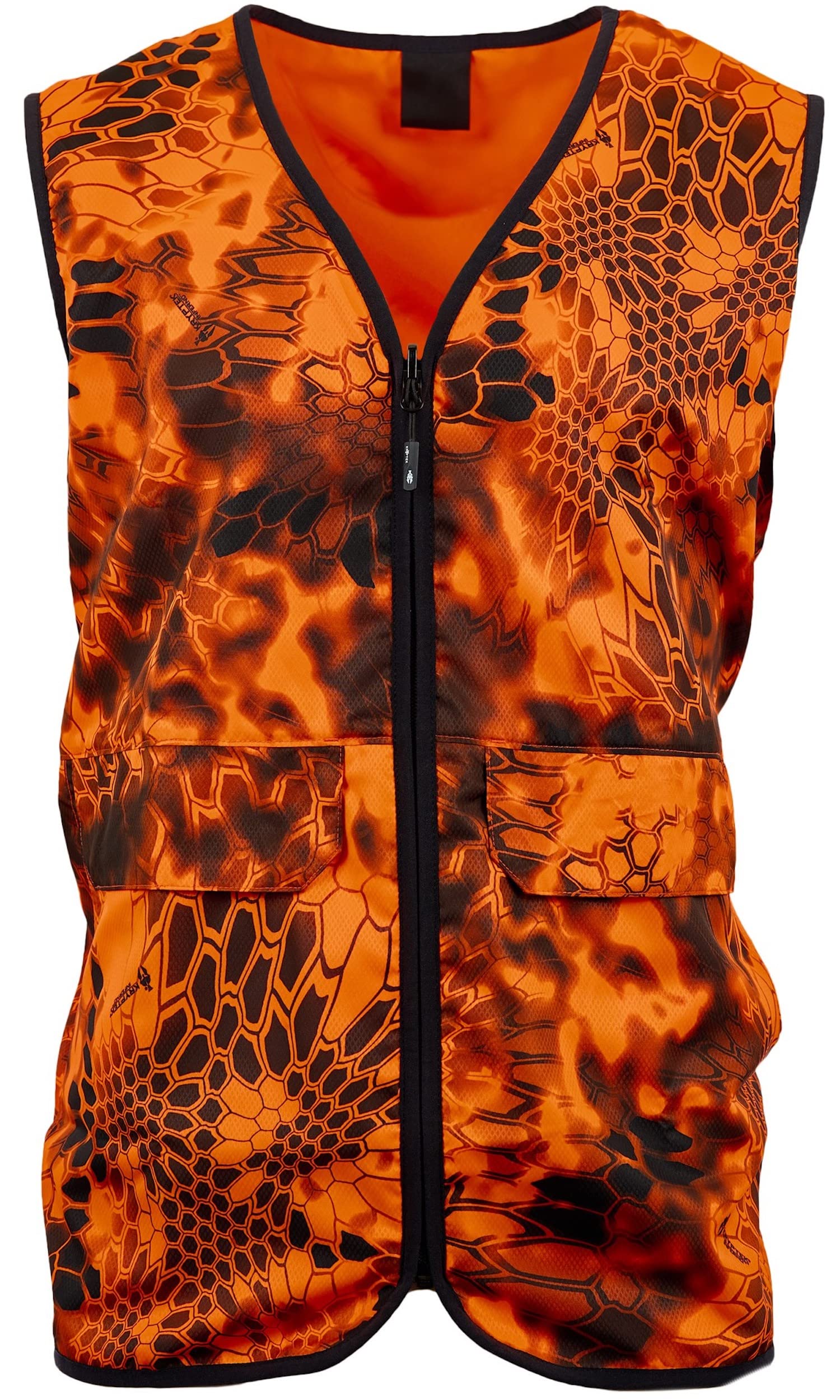 Kryptek Vesuvius Vest, High Visibility, Reversible Hunting Safety Vest