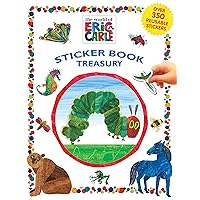 Phidal - The World of Eric Carle Sticker Book Treasury Activity Book for Kids Children Toddlers Ages 3 and Up, Holiday Christmas Birthday Gift