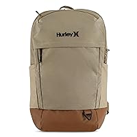 Hurley Mens Classic Backpack, Khaki, One Size