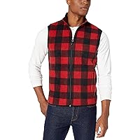 Amazon Essentials Men's Full-Zip Polar Fleece Vest-Discontinued Colors