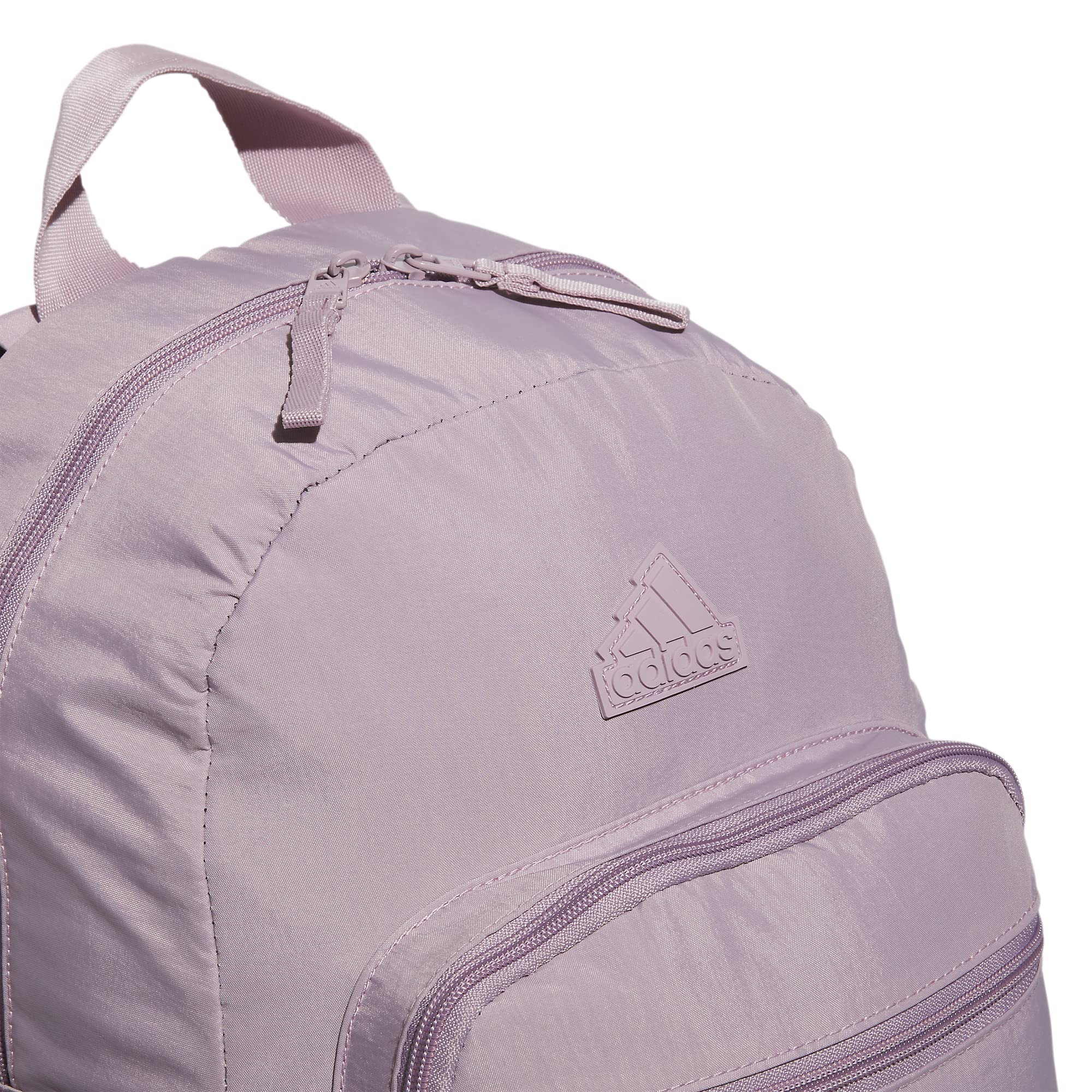 adidas Weekender Sport Fashion Compact Smaller Backpack with Detachable Mini valuables Pouch, Preloved Fig Purple, One Size