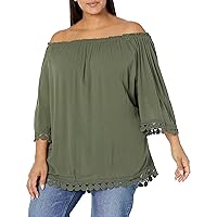 Avenue Women's Top Ember Lace Trim