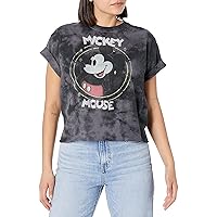 Disney Characters Happy Mickey Women's Fast Fashion Short Sleeve Tee Shirt