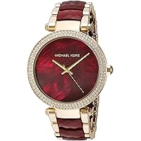Michael Kors Women's Parker Red and Gold Watch MK6427
