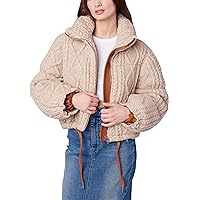 [BLANKNYC] Womens Sweater Puffer Hybrid Jacket