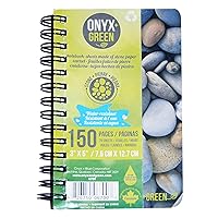 Notebook, 3 x 5 Inches, Side Coil, 75 Ruled Sheets, Stone Paper, (6700)