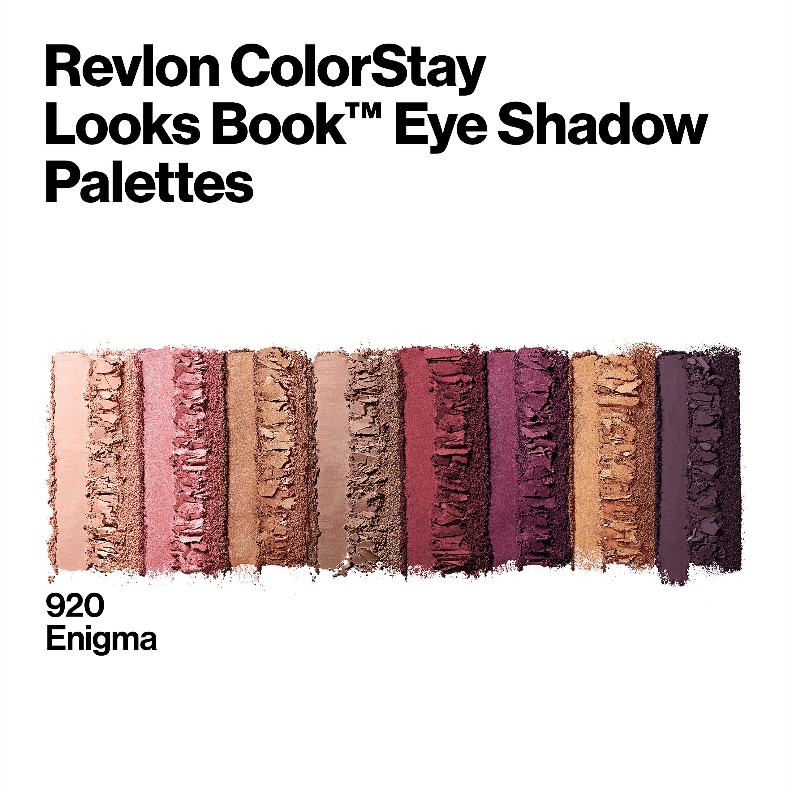 Revlon Eyeshadow Palette, ColorStay Looks Book Eye Makeup, Highly Pigmented in Blendable Matte & Metallic Finishes, 920 Enigma, 0.21 Oz