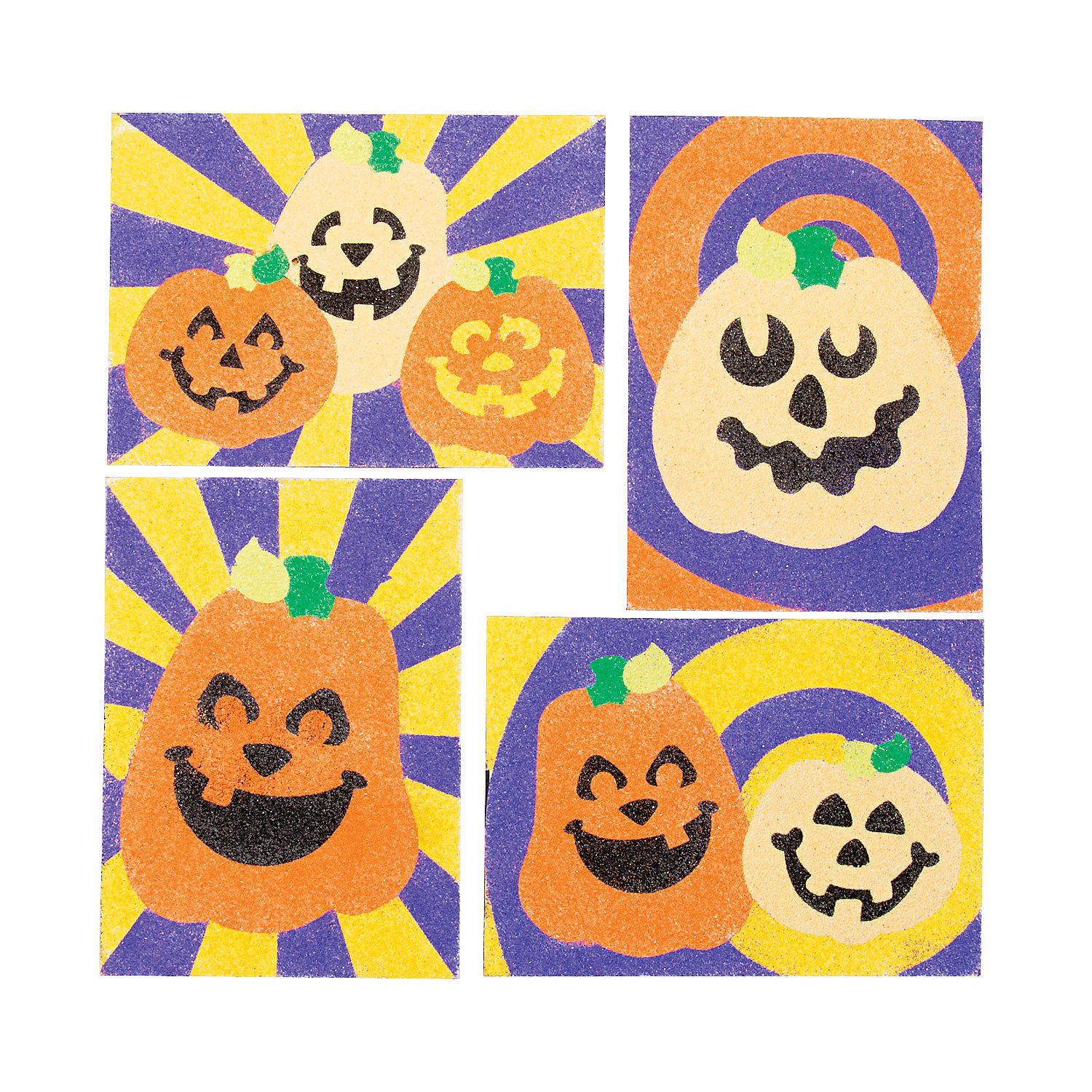 Jack O Lantern Sand Art Sheets - Crafts for Kids and Fun Home Activities