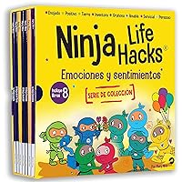 Emociones y sentimientos SERIE DE COLECCIÓN, libros 1-8: El Ninja Enojado, La Ninja Inventora, La Ninja Positiva, El Ninja Perezoso, El Ninja ... la Tierra, La Ninja Amable (Spanish Edition)