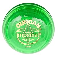 Duncan Toys Imperial Yo-Yo, Beginner Yo-Yo with String, Steel Axle and Plastic Body, Lime Green