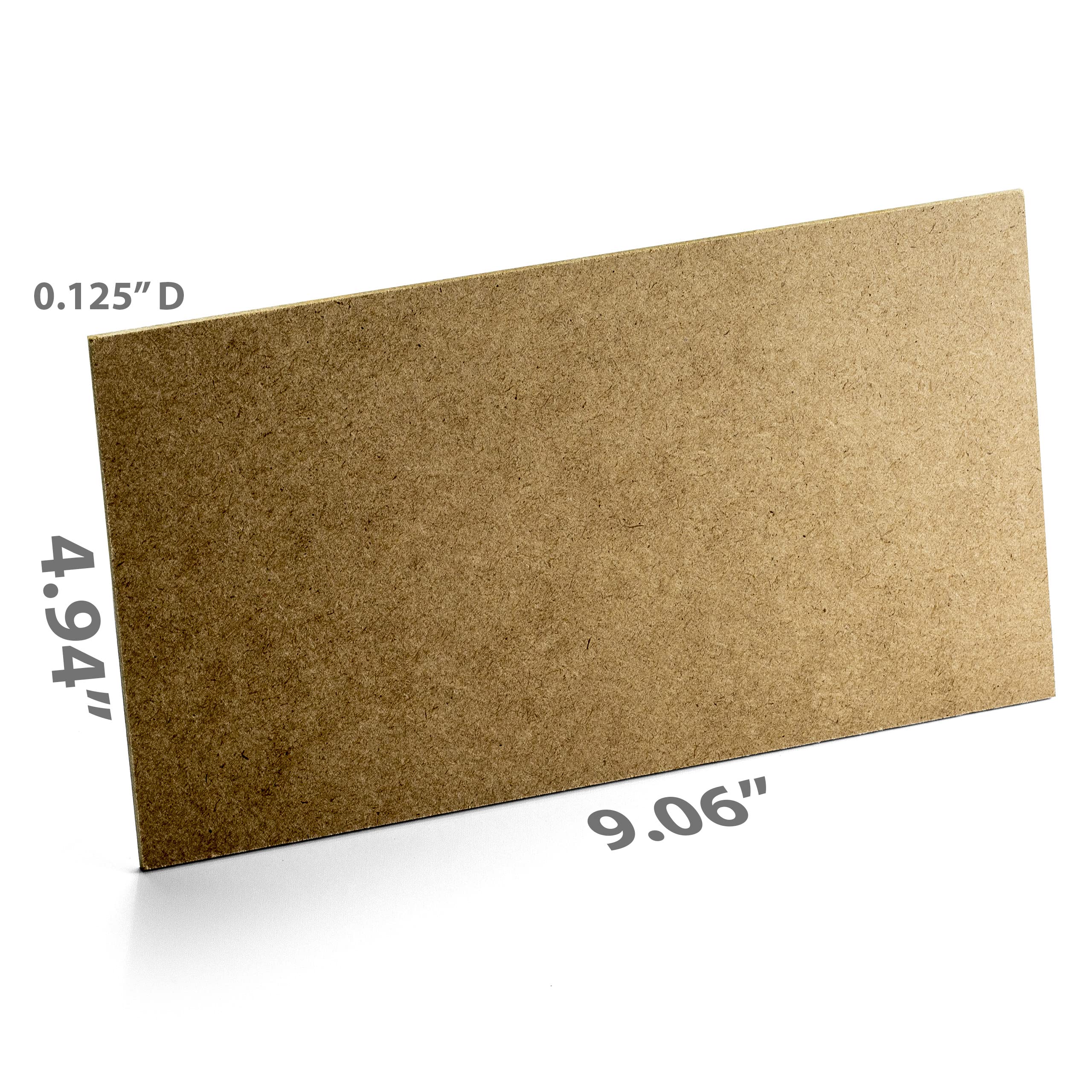 Officemate 5”x9” MDF Board for Crafts, Medium Density Fiberboard, Board 1/8 Inch Thick, Hardwood Board 20PK (83154),Brown