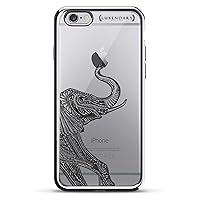 LUX-I6PLCRM-ELEPHANT1, Chrome Series Case for iPhone 6/6S Plus - Elephant and Apple Design
