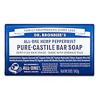 Dr Bronners Magic Soap All One Obpe05 5 Oz Peppermint Dr. Bronner'S Bar Soap