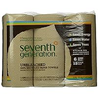 Seventh Generation Unbleached Paper Towel, 6 Count