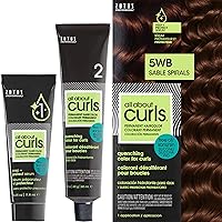 5WB Sable Spirals (Dark Brown) Permanent Hair Color (Prep + Protect Serum & Hair Dye for Curly Hair) - 100% Grey Coverage, Nourished & Radiant Curls