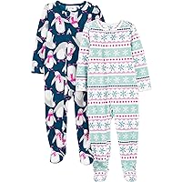 Simple Joys by Carter's Kids' Holiday Loose-fit Flame Resistant Fleece Footed Pajamas