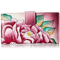 Women's Hand-Painted Leather Two Fold Wallet