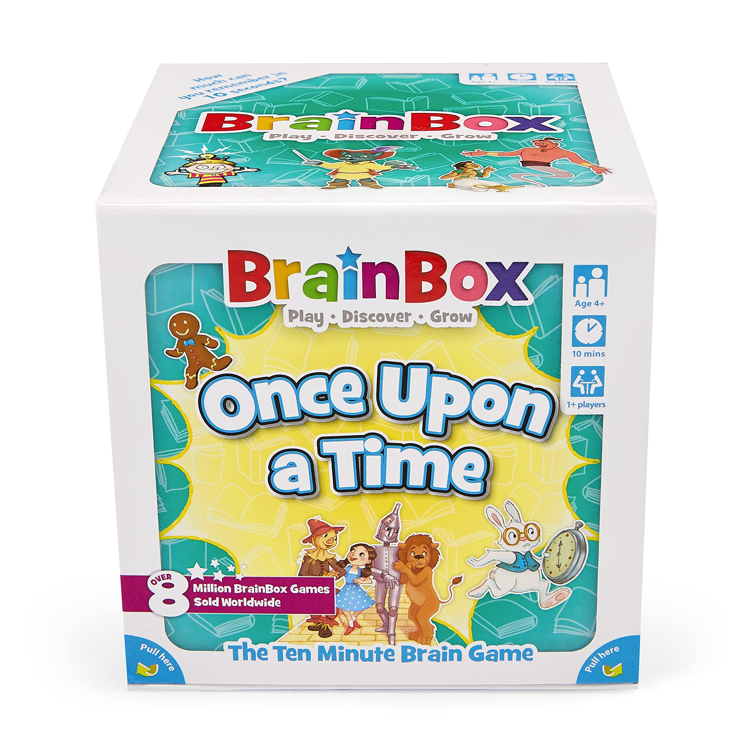 BrainBox Once Upon a Time Card Game | Trivia Game | Fun Game for Family Game Night | Memory Game for Kids and Adults | Ages 8+ | 1+ Players | Average Playtime 10 Minutes | Made by Green Board Games