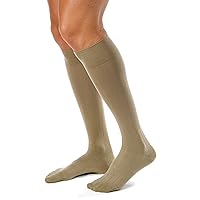 JOBST forMen Casual 20-30 mmHg Knee High Compression Socks, Khaki, Large Full Calf