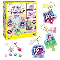 Creativity for Kids Resin Fidget Shakers - Create 3 Sensory Keychains, DIY Crafts for Kids Age 8-10+, Neon, 3