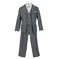 Boys Pinstripe Suit Set with Matching Tie Size 2T-20
