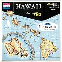 Hawaii State Tour Series - MAP - The Aloha State- Classic ViewMaster -3 Reel Set Packet