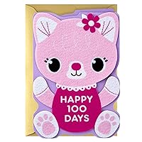 Hallmark Eight Bamboo Baby's First 100 Days Card for Baby Girl (Life and Love)