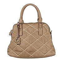 Quilt Pattern Soft Faux Leather Shop Tote Shoulder Bag Handbag Purse *Multiple-Colors Available