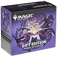 Magic The Gathering Throne of Eldraine Bundle Gift Edition | Alternate Art | 10 Booster Pack | 1 Collector Booster | Accessories