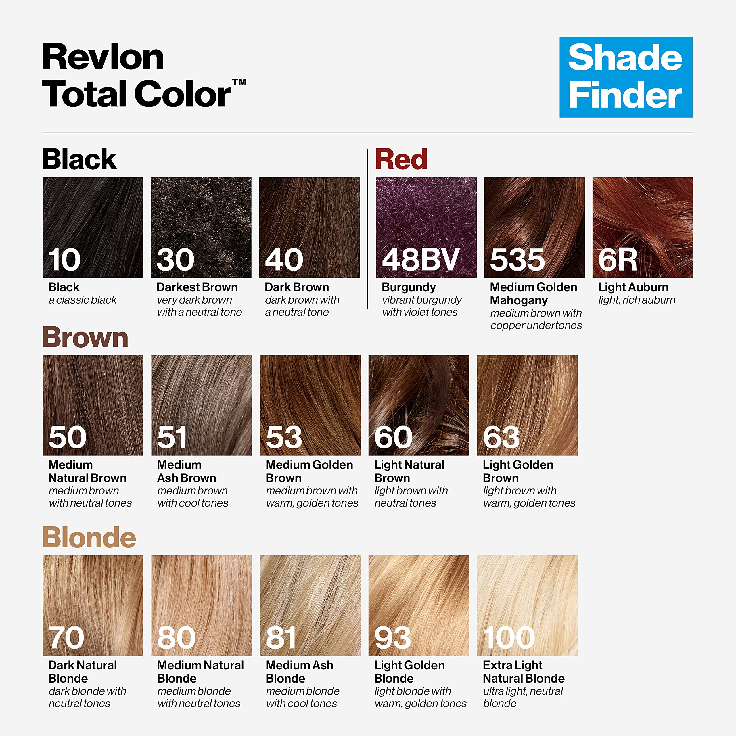 Mua Permanent Hair Color by Revlon, Permanent Hair Dye, Total Color with  100% Gray Coverage, Clean & Vegan, 40 Dark Brown,  Oz trên Amazon Mỹ  chính hãng 2023 | Giaonhan247