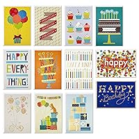 Hallmark Handmade Birthday Cards Assortment, Happy Cake Day (12 Cards with Envelopes)
