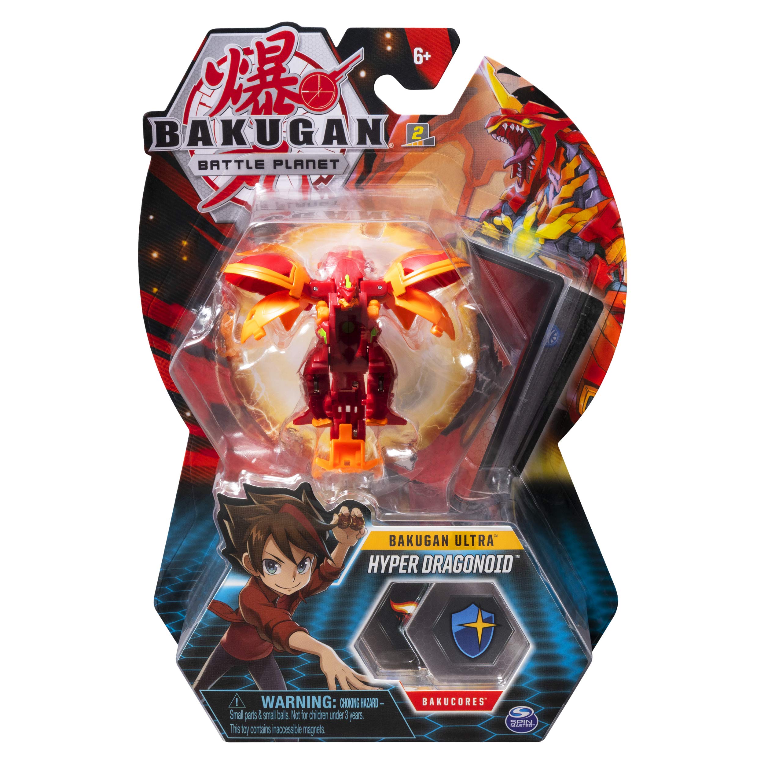 Bakugan Ultra, Hyper Dragonoid, 3-inch Tall Collectible Transforming Creature, for Ages 6 and Up
