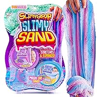 SLIMGLOOP Slimy Sand Twist, 10oz. Blue/Purple Play Sand, 2-in-1 Grape/Berry Scented, Moldable Expandable Sand, Great Sensory Activity for Tactile Fun, Toys for Kids Ages 3, 4, 5, 6, 7