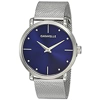 Caravelle by Bulova Men's min/ Max Quartz Stainless Steel Watch with Mesh Bracelet. 42mm Style: 43A149