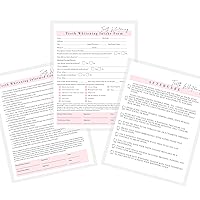 Teeth Whitening Consent Form, Intake Form, Aftercare Form | 75 Pack | 8.5x11