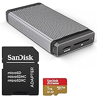 SanDisk 1TB Extreme microSDXC UHS-I Memory Card with Adapter - Up to 190MB/s with SanDisk Professional PRO-Reader SD and microSD - High Performance Card Reader