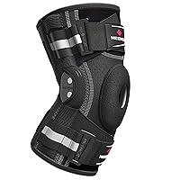 NEENCA Professional Knee Brace for Knee Pain, Hinged Knee Support with Patented X-Strap Fixing System, Strong Stability for Pain Relief, Arthritis, Meniscus Tear, ACL, Runner, Sport (Large)