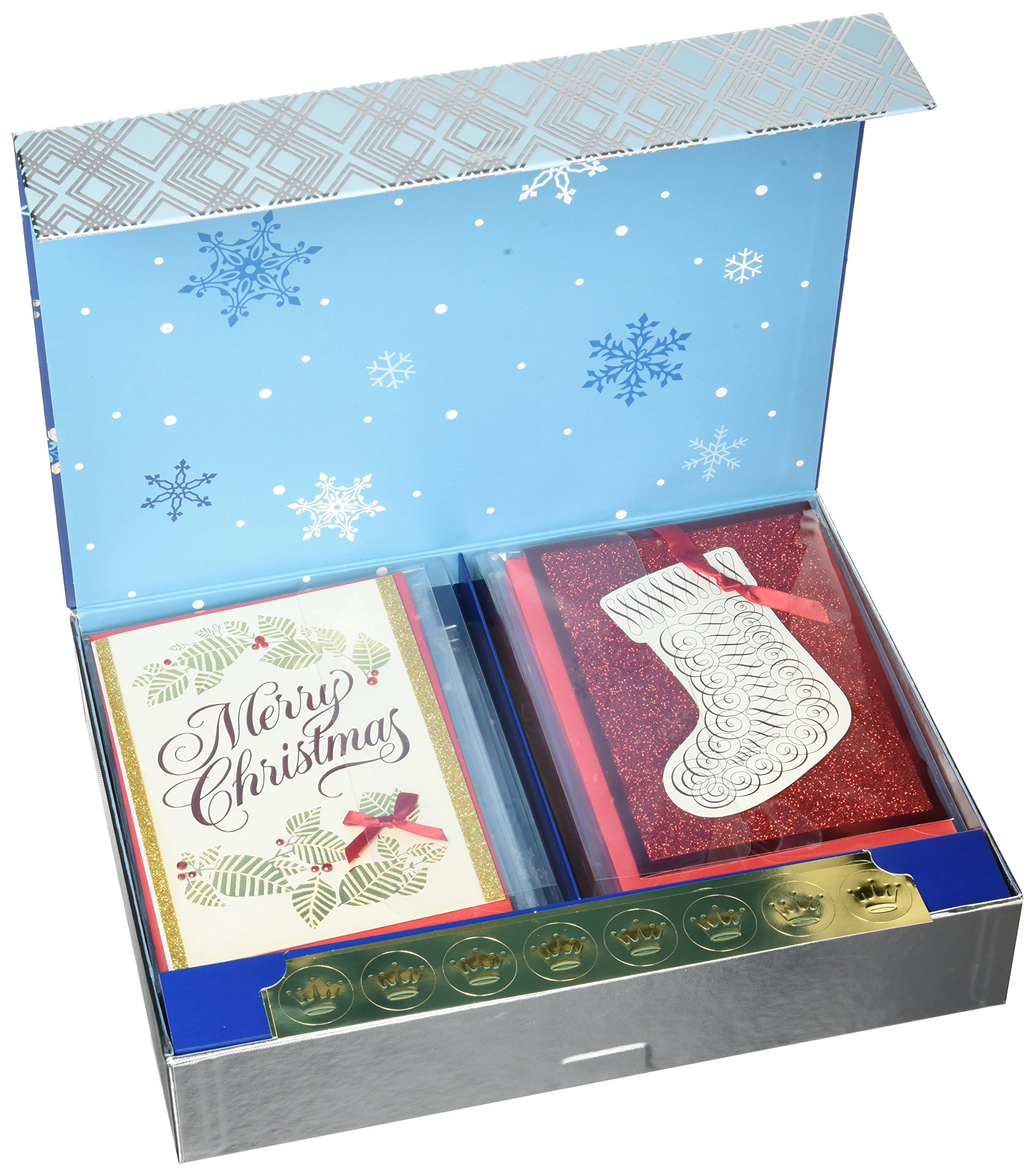 Hallmark Assorted Boxed Christmas Cards Set (Pack of 24 Handmade Holiday Cards with Envelopes)