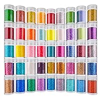 HTVRONT Fine Glitter for Resin - 32 Jars Extra fine Glitter for Crafts,  Shaker Jar Arts & Craft Glitter for Nails, Assorted Colors Resin Glitter  for