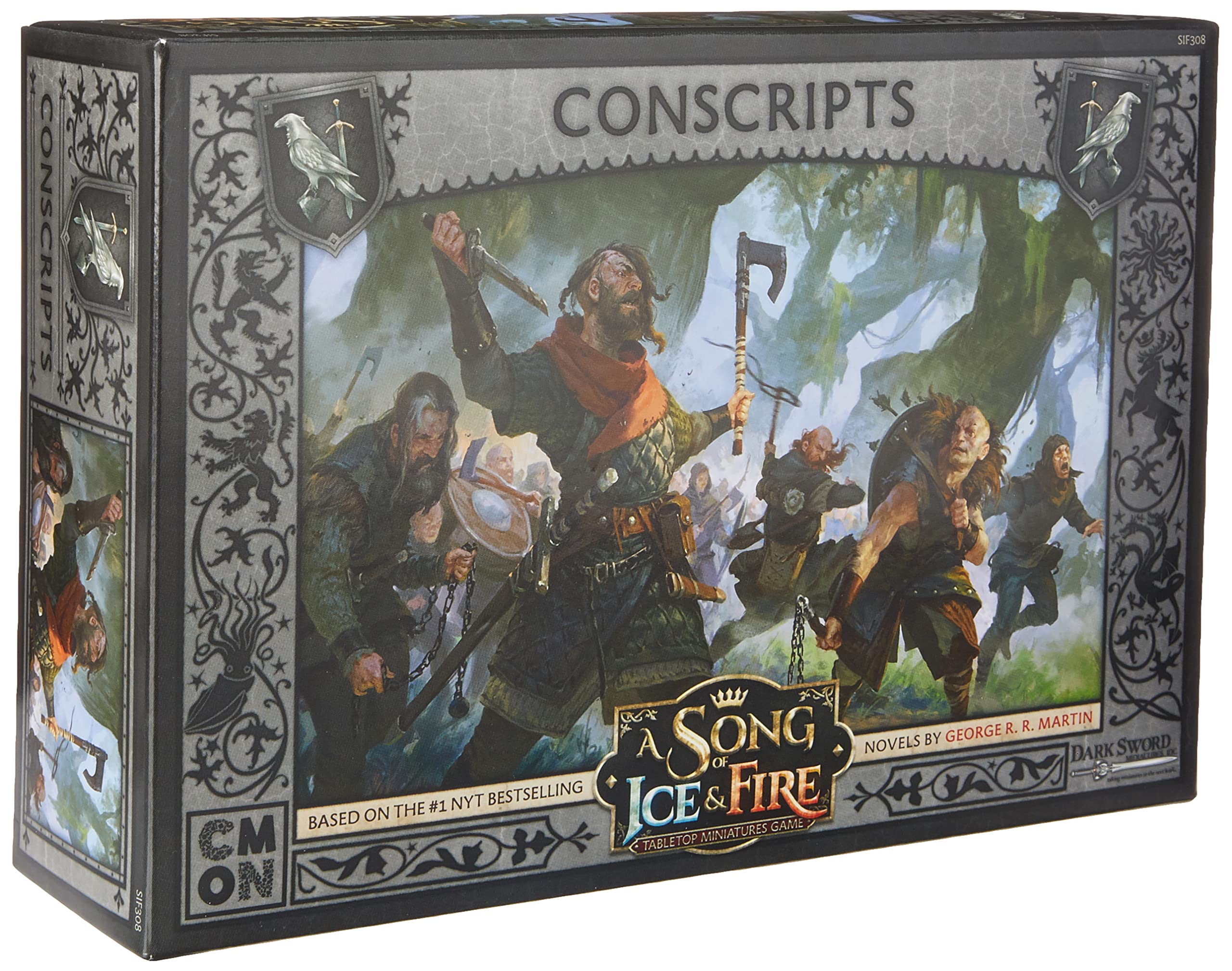 CMON A Song of Ice and Fire Tabletop Miniatures Game Night's Watch Conscripts Unit Box | Strategy Game for Teens and Adults | Ages 14+ | 2+ Players | Average Playtime 45-60 Minutes | Made