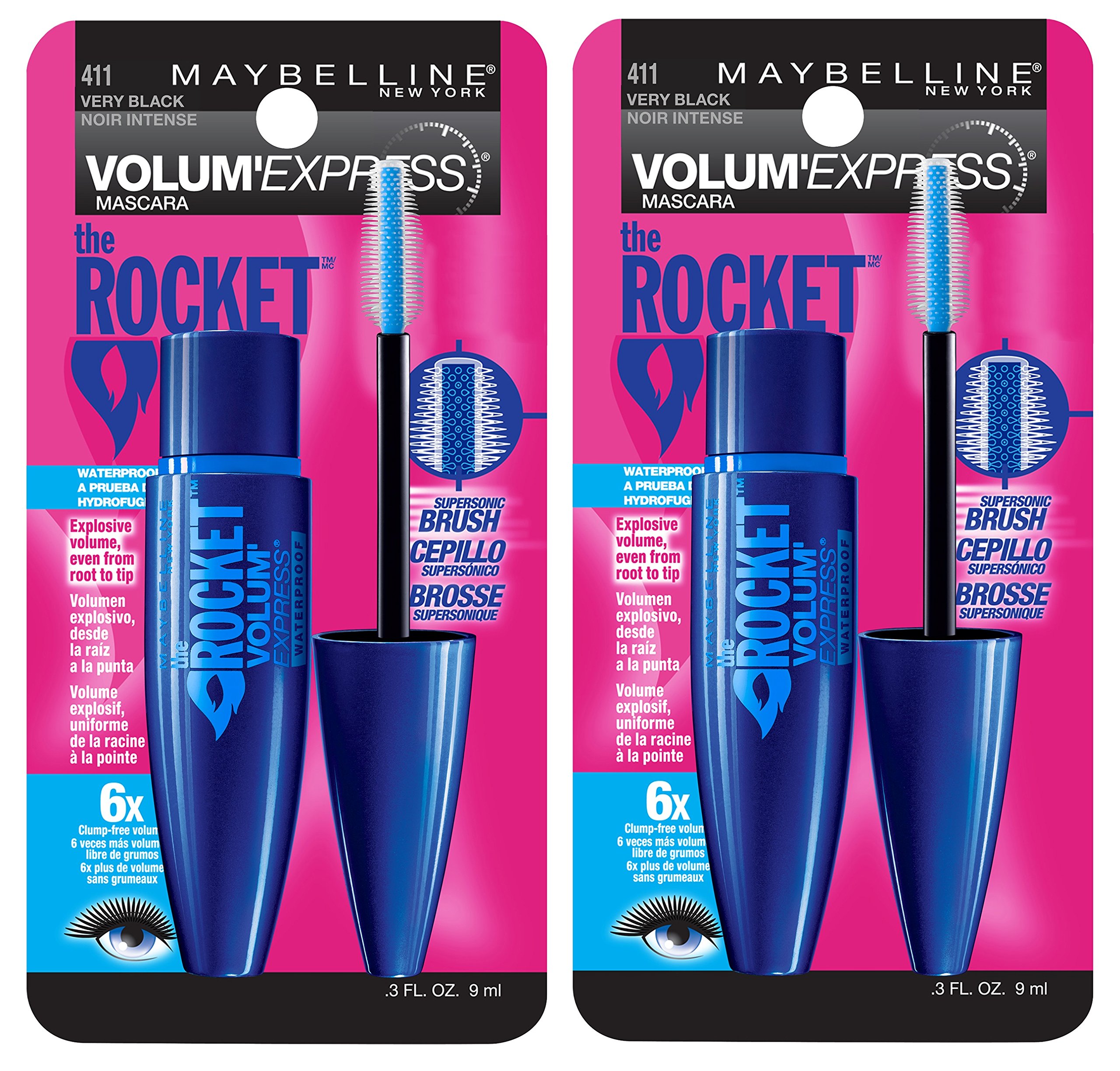 Mua Maybelline New York Volum' Express The Rocket Waterproof Mascara  Makeup, Very Black, 2 Count trên Amazon Mỹ chính hãng 2023 | Fado