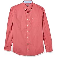 IZOD Men's Big and Tall Button Down Long Sleeve Stretch Performance Gingham Shirt