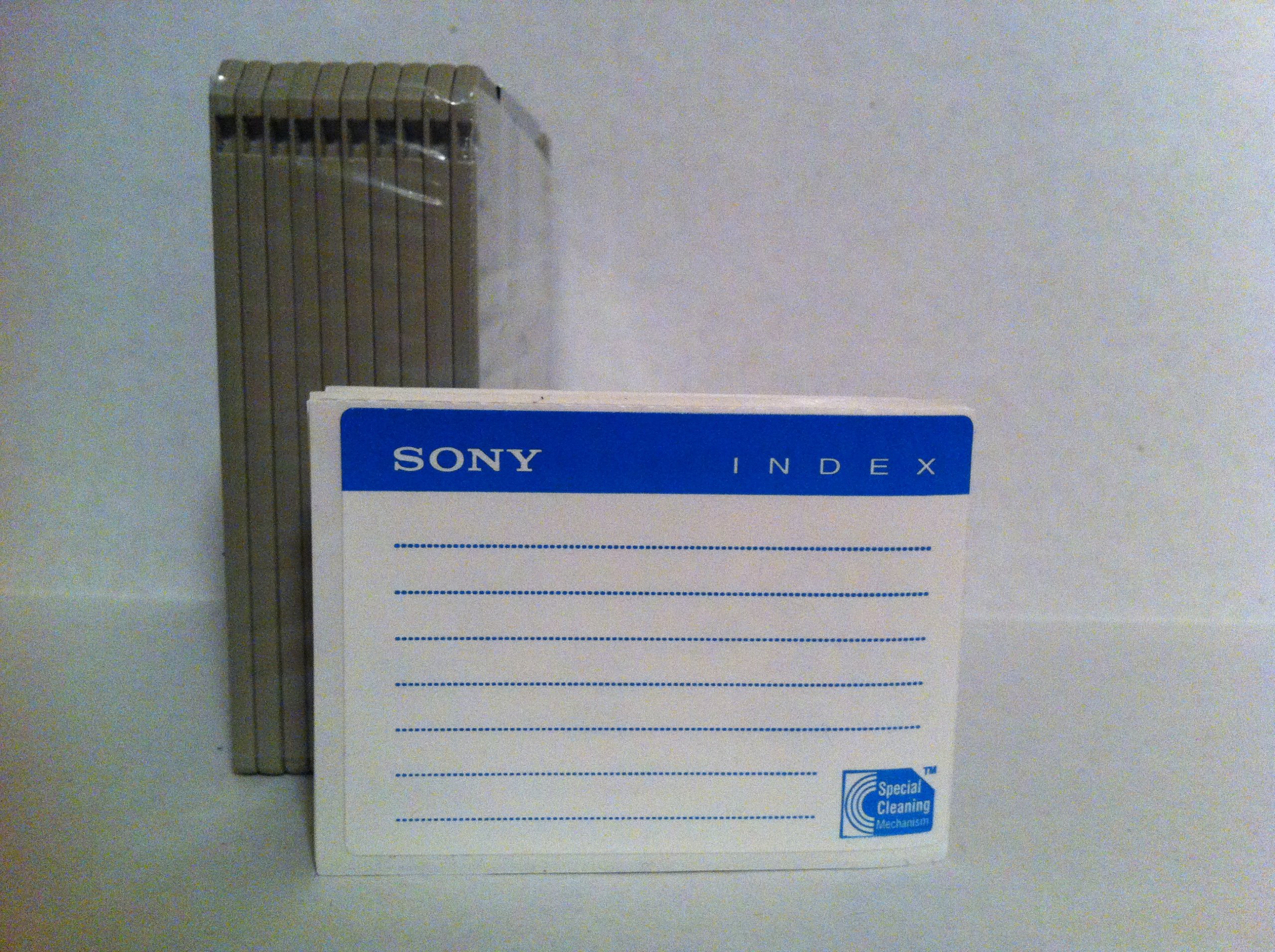1995 Sony Electronics, Inc. Sony Micro Floppy Disk/double Sided 10mfd-2hdcf 10 Pack Blister Box Packagecapacity IBM Formatted 1.44 Mb 10 Packspecifications Trackes Per Inch 135 Tpi, Number of Tracks-80/side Double Side/high Densitycompatibility Is All Ibm