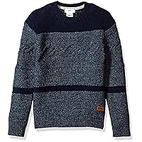 Hugo Boss Boys' Knitted Sweater with Leather Label