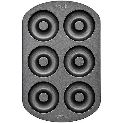 Wilton 6-Cavity Doughnut Baking Pan, Makes Individual Full-Sized 3 3/4